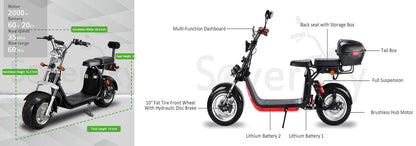 Thryve SL1.0P Fat Tire Scooter (35+ MPH)